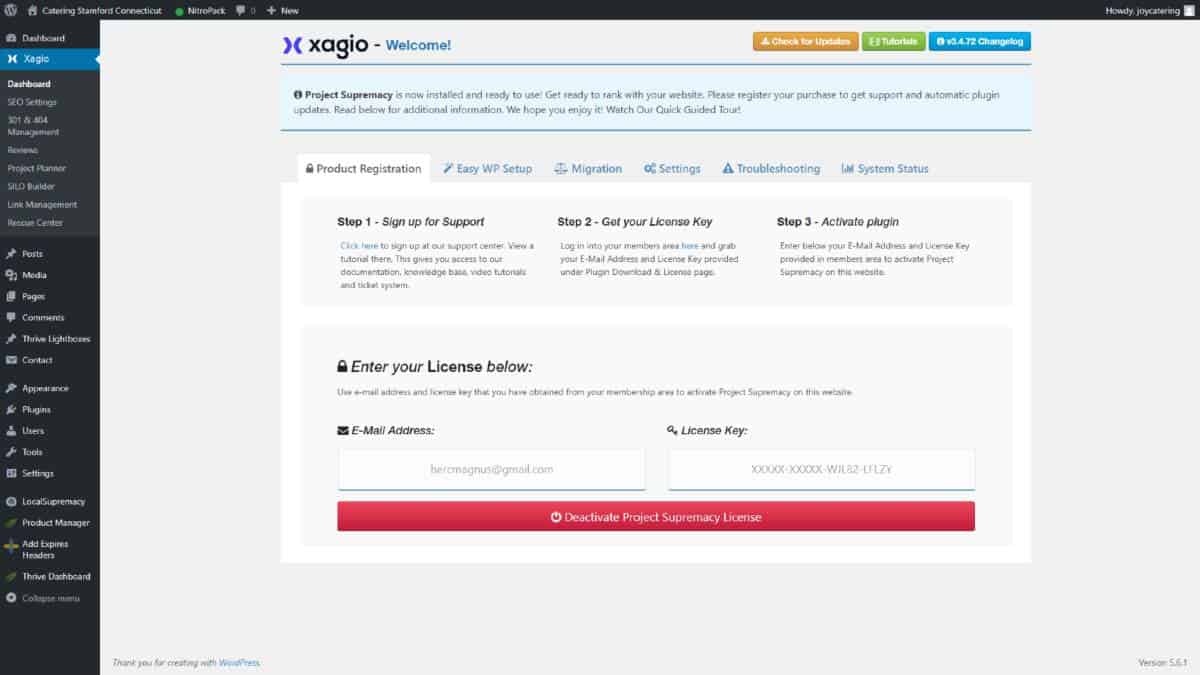 Xagio WordPress Plugin